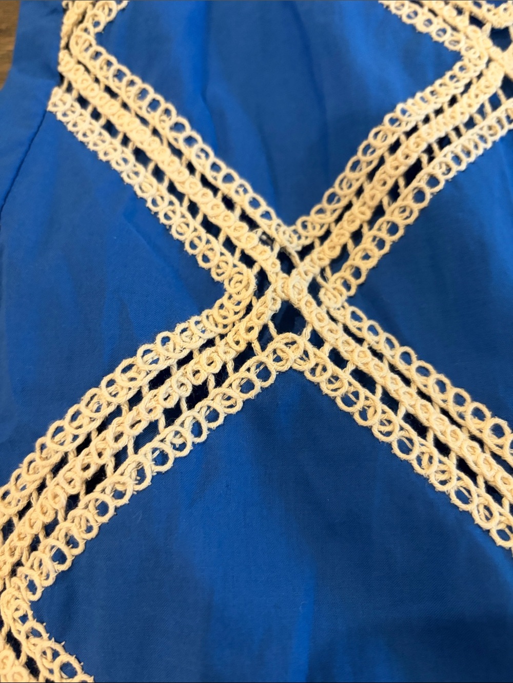 New With Tags Skies are Blue Cotton Lattice Dress Sz S - Picture 9 of 11